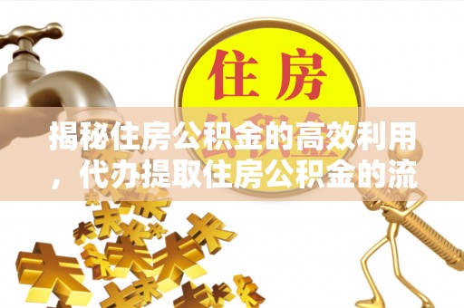 屏山揭秘住房公积金的高效利用，代办提取住房公积金的流程与技巧