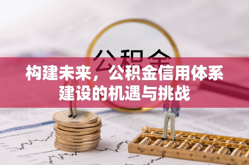 屏山构建未来，公积金信用体系建设的机遇与挑战