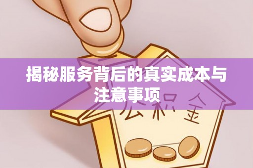屏山揭秘服务背后的真实成本与注意事项